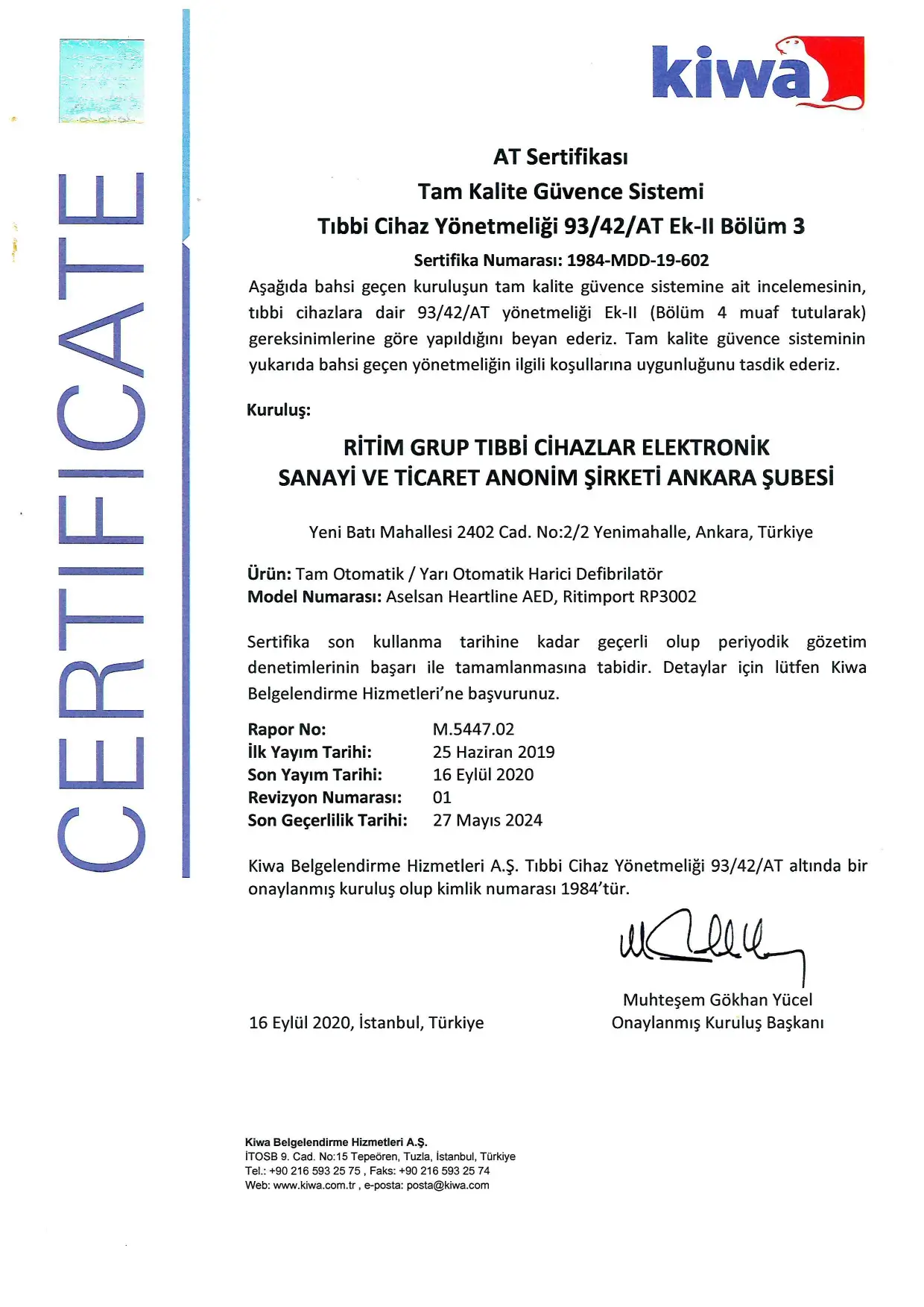 CE Belgesi - TR