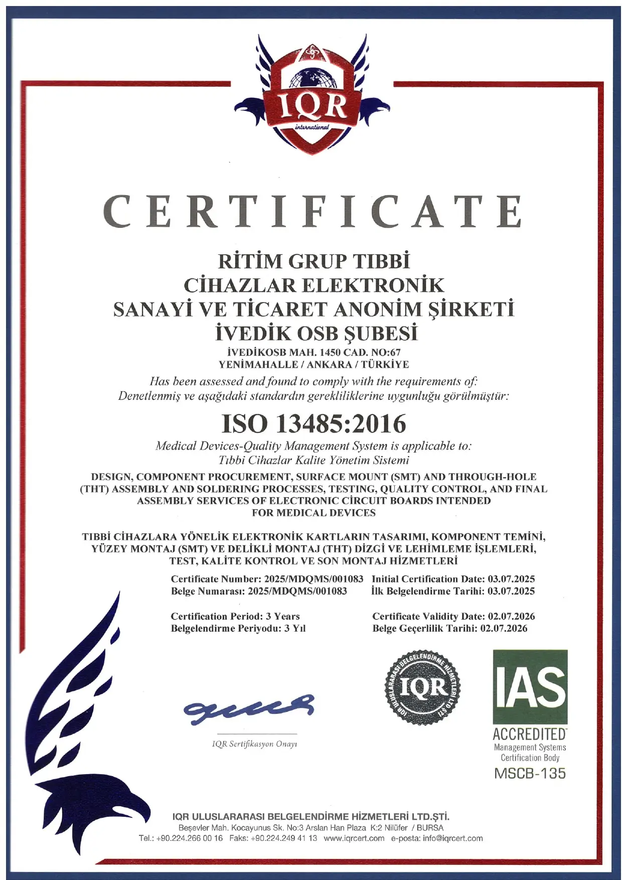 RİTİM GRUP ISO 13